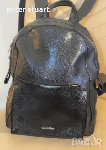  НАМАЛЕНА!! Раница CALVIN KLEIN  естествена кожа Оригинална, снимка 1
