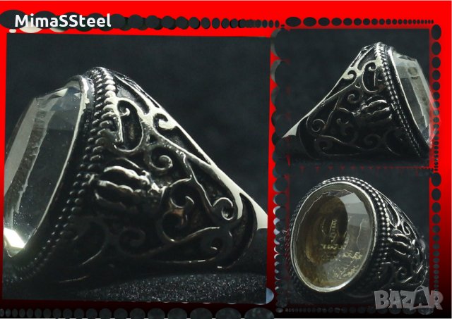 Мъжки пръстен Stainless Steel 316L стомана, снимка 6 - Пръстени - 29178110