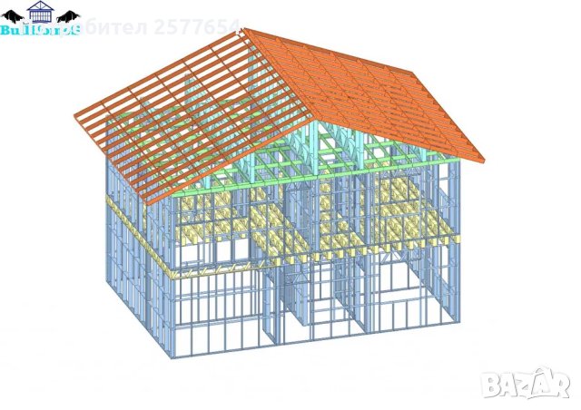 Къща,Преместваема къща,Сглобяеми къщи,Модулни,Жилищни-136,6м², снимка 3 - Строителни материали - 44157190