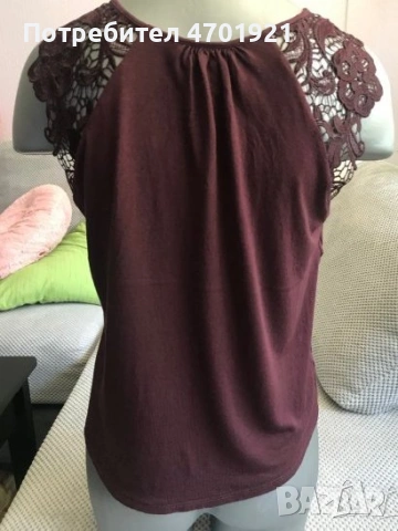 Виненочервен потник H&M, снимка 2 - Потници - 53137004