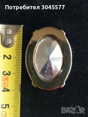 Стъклен камък в рамка Медальон - бижута, снимка 2 - Други - 38567254