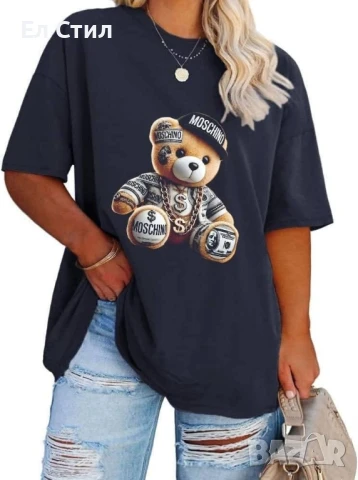 ⭐️Дамски тениски памук
Цена 27.00лв
Права кройка
Размери xs s m l xl xxl xxxl xxxxl, снимка 4 - Тениски - 50747747