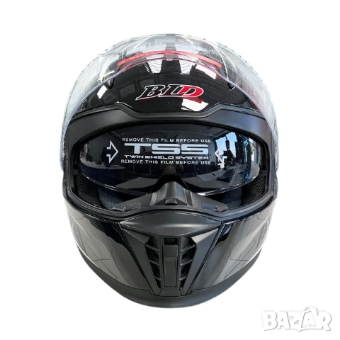 Мото каска с вградени очила, снимка 4 - Аксесоари и консумативи - 53299322