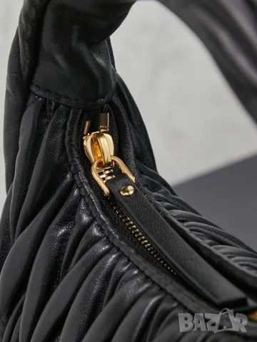Miu Miu Wander Matelassé Bag – Black, снимка 7 - Чанти - 56467758
