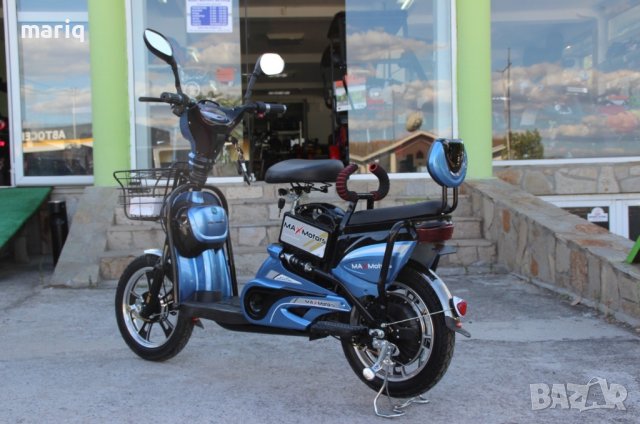 Електрически СКУТЕР-ВЕЛОСИПЕД MaXmotors EBZ16 500W - BLUE, снимка 3 - Мотоциклети и мототехника - 42255979