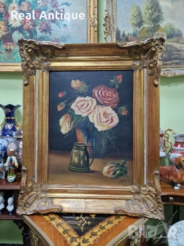 Натюрморт масло авторски платно автор рамка 