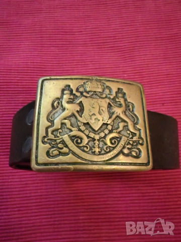Кожен колан с катарама Царство България. , снимка 2 - Антикварни и старинни предмети - 51603819
