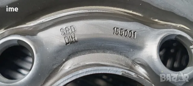 1бр. нова железна джанта 6J15 ET39. 4x100мм. Свалена от Opel Meriva. Става и на Corsa, Astra и др., снимка 7 - Гуми и джанти - 49911705