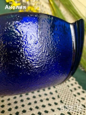 Купа масивна кобалт- красота , снимка 4 - Чинии - 54152420