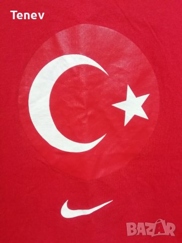 Турция Nike оригинална памучна тениска Turkey размер М, снимка 2 - Тениски - 44168074