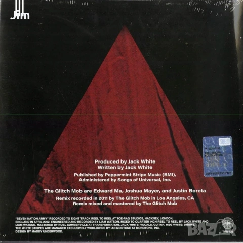 The White Stripes Seven Nation Army X The Glitch Mob, снимка 2 - CD дискове - 54266420