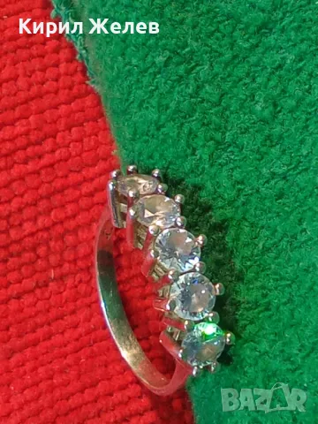 АВТОРСКИ СКЪПОЦЕНЕН СРЕБЪРЕН ПРЪСТЕН СРЕБРО 925 с ПЕЧАТ на БИЖУТЕРА и ФАСЕТИРАНИ СКЪПИ ЦИРКОНИ 50131, снимка 18 - Пръстени - 49876882