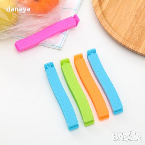 2676 Комплект щипки за торбички, 5 броя, снимка 4 - Аксесоари за кухня - 35564087