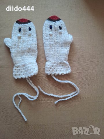 Детски плетени вълнени ръкавички № 11