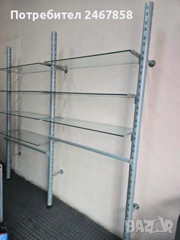 Спешно 4×стъклени рафтове/стелажи за оборудване на магазин