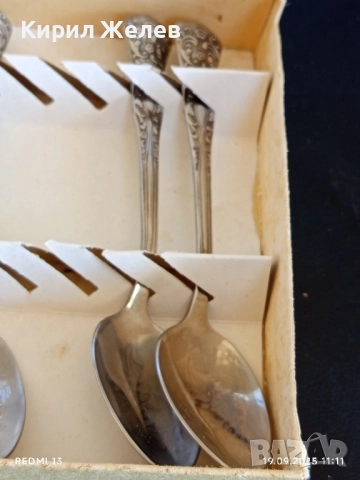 Чаени лъжички РСФСР ЗАВОД МЕТАЛНИ ИЗДЕЛИЯ КИРОВА редки за КОЛЕКЦИЯ 51387, снимка 6 - Други ценни предмети - 51766109