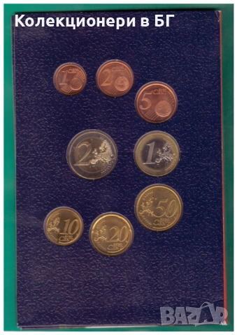 СЕТ ОСЕМ ЕВРОЕВРО МОНЕТИ 2007 ГОДИНА - СЛОВЕНИЯ, снимка 5 - Нумизматика и бонистика - 53131325