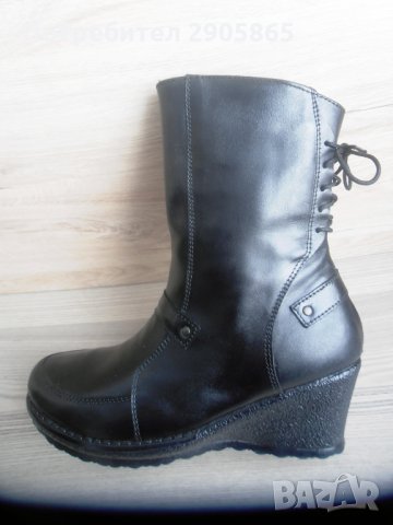 Нови кожени български боти, снимка 12 - Дамски боти - 31829762