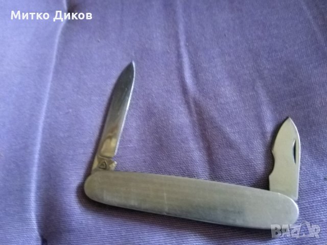 Джобно ножче винтидж немско GML Rostfrei  DDR Germany 83x57mm без луфт, снимка 1 - Ножове - 35259586