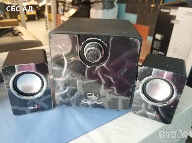 Комплект колони SMILE 2.1 Speaker Set G3B, снимка 2 - Тонколони - 31853280