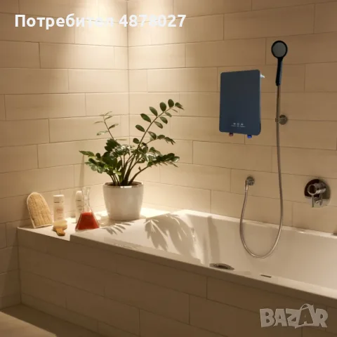Термостатичен проточен бойлер 5500W с моментално загряване на водата за 3 секунди, снимка 5 - Бойлери - 56233447