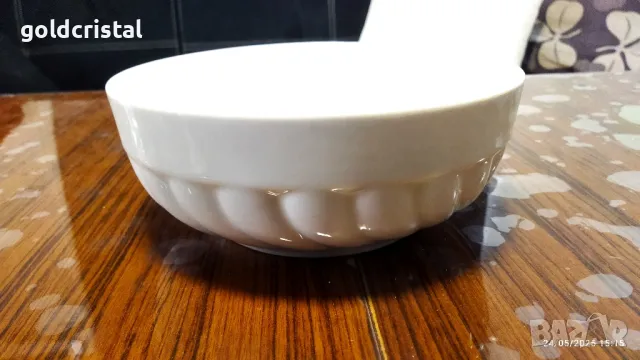 Стар български порцелан голяма купа 