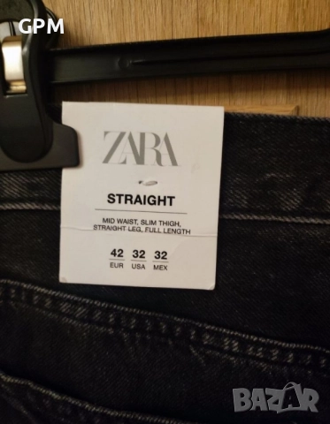 Нови мъжки дънки Zara Straight, снимка 4 - Дънки - 52308999