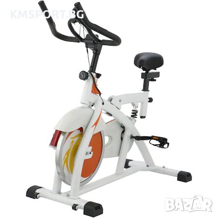 Спининг байк Ес-Пи-5000 оранжево-бял , маховик 11кг, снимка 1