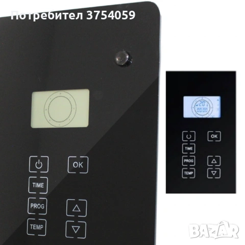 Електрически конвектор Heltes 2000W – Стилен и ефективен отоплителен уред с LCD дисплей и седмично п, снимка 5 - Отоплителни печки - 53085214