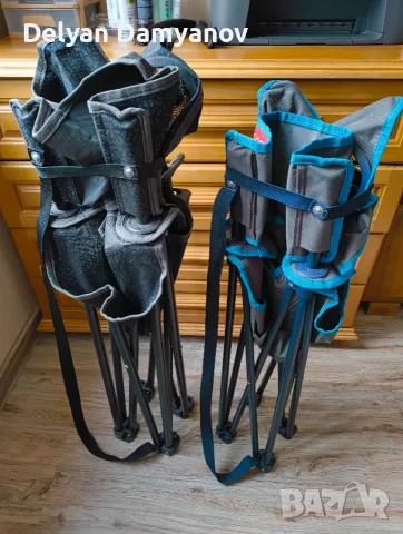 Сгъваеми къмпинг столове Quechua (Decathlon) с поставка за чаша — 2 бр.