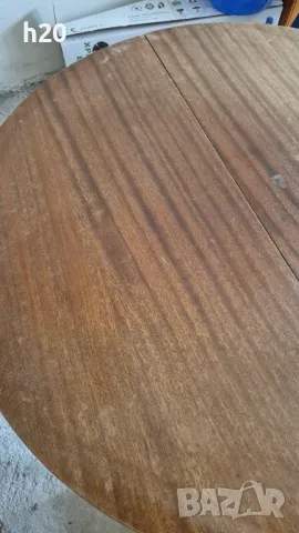 Трапезна разтегателна маса диаметър 1 метър, снимка 3 - Маси - 47609274