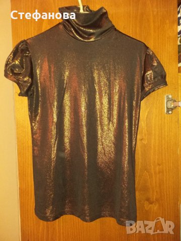 Блестящо поло С/М/Л, снимка 2 - Корсети, бюстиета, топове - 31211926