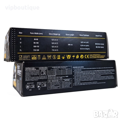 Автосервизни Здрави Черни Нитрилни Ръкавици 6.5гр., снимка 7 - Медицински консумативи - 52344536