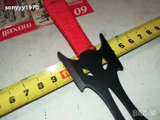 НОЖ-КАМА 20СМ С ЧЕРВЕНА ОПЛЕТКА 1303250736, снимка 5 - Ножове - 49473685