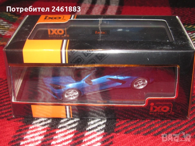 1/43 метална колекционерска количка IXO Chevrolet Corvette C8 (2020) нов. 2 броя, снимка 2 - Колекции - 53142658