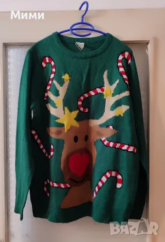 продавам нов Коледен пуловер , снимка 2 - Блузи с дълъг ръкав и пуловери - 43503801