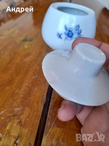 Стара порцеланова захарница #6, снимка 5 - Други ценни предмети - 33799249