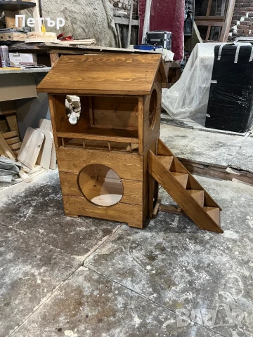 Къща за котки от масив, снимка 5 - За котки - 50774234