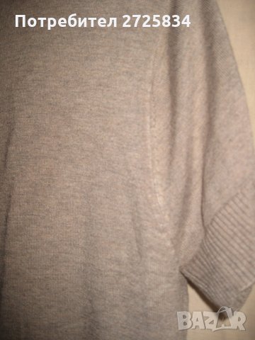 Блуза беж с черни мъниста, Франция, размер S, снимка 7 - Корсети, бюстиета, топове - 29291096