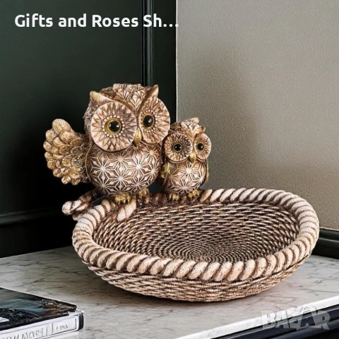 Декоративно плато Две бухалчета