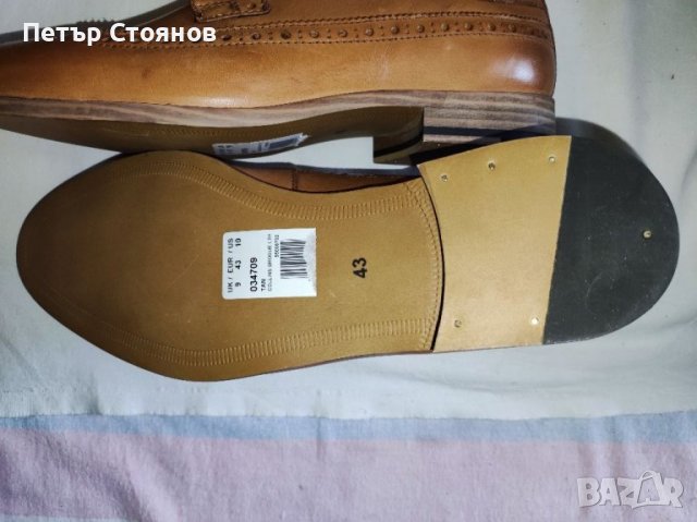 Елегантни мъжки обувки от естествена кожа TOPMAN №43, снимка 9 - Официални обувки - 37760190