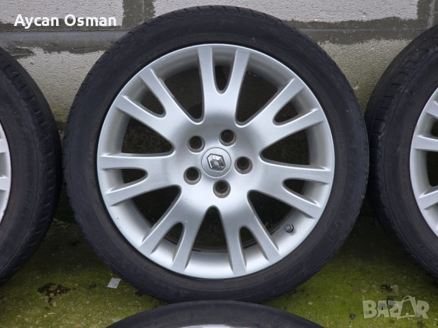 Оригинални джанти Renault Silverstone 17" с летни гуми GENERAL ALTIMAX SPORT 225/45 R17, снимка 7 - Гуми и джанти - 52893331