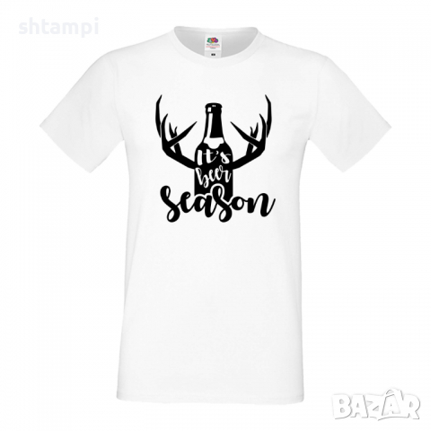 Мъжка тениска It's Beer Season 1,Бира,Бирфест,Beerfest,Подарък,Изненада,Рожден Ден, снимка 2 - Тениски - 36378332