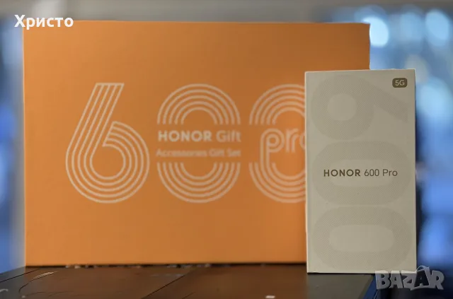ГАРАНЦИОНЕН!!! HONOR 600 Pro 5G, 12GB RAM, 512GB, Golden White + HONOR Gift Set