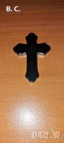 Кръст от хематит - нов, снимка 3 - Колиета, медальони, синджири - 42778957