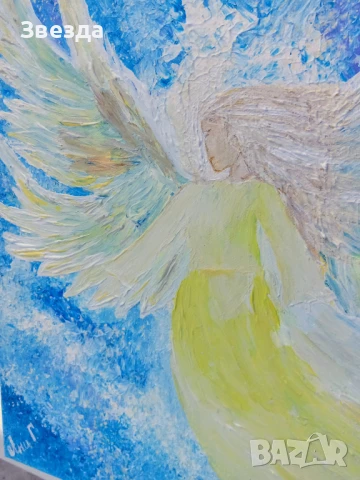 Картина "Слънчев ангел", снимка 2 - Картини - 50924053