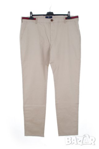 Мъжки панталон от памук в пясъчен нюанс The Time of Bocha - 2XL, снимка 1 - Панталони - 42888740