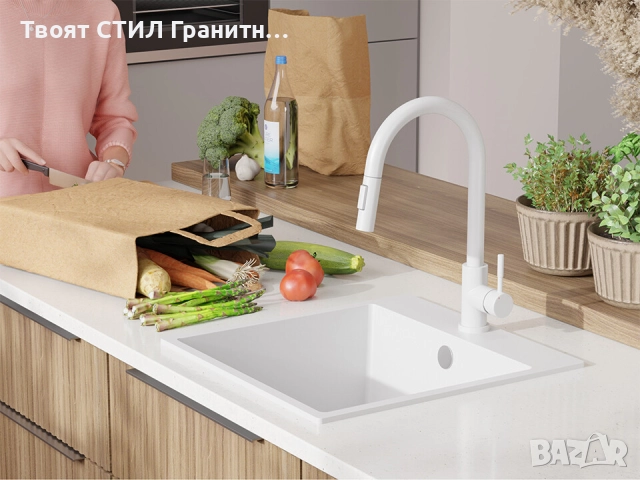 ПРОМО КОМПЛЕКТ – ВСИЧКО ЗА КУХНЯТА САМО ЗА 456 лв пълен комплект сив – мивка + смесител + си!, снимка 6 - Мивки - 51732066