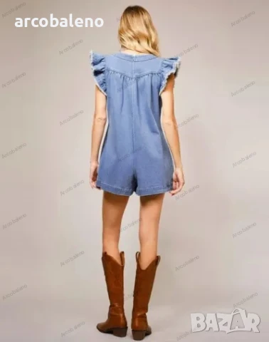 Дамски дънков гащеризон , снимка 5 - Гащеризони - 50868112