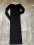 Уникална нова по тялото еластична спортно елегантна черна еластична рокля рипс рипсена, снимка 2